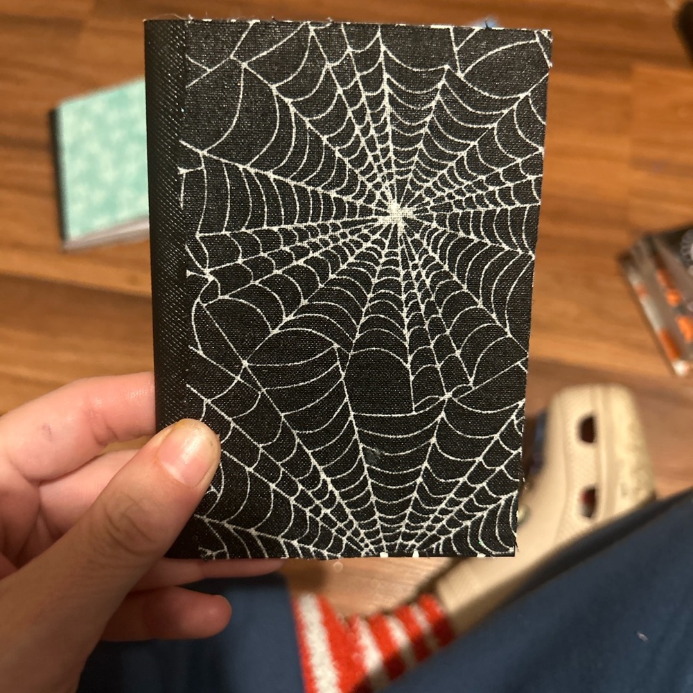 Black and White Spiderweb Notebook